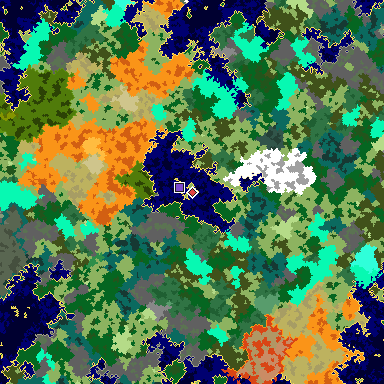 Map of Minecraft seed 110615708785317788 around spawn