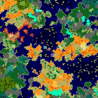 Map of Minecraft seed 433328878235584247 around spawn