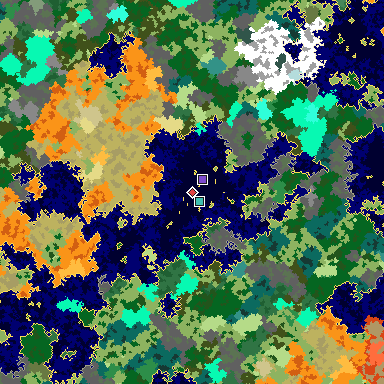 Map of Minecraft seed 8931377004026994820 around spawn