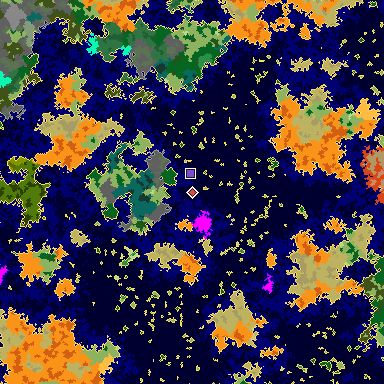 Map of Minecraft seed -7631382863833194670 around spawn