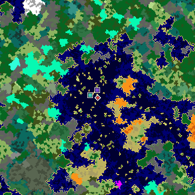 Map of Minecraft seed -7801591341509137466 around spawn
