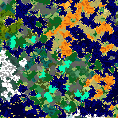 Map of Minecraft seed -1839299628173276763 around spawn