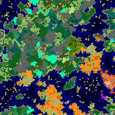 Map of Minecraft seed -5156295732635116313 around spawn