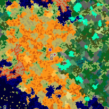 Map of Minecraft seed -2031835862864786033 around spawn