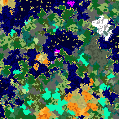 Map of Minecraft seed -6217656852255086385 around spawn