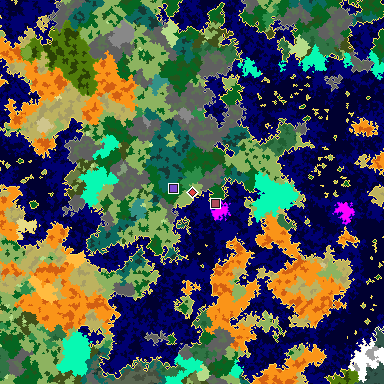 Map of Minecraft seed -5553149560600181946 around spawn