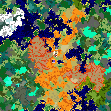 Map of Minecraft seed -8006442635193356551 around spawn