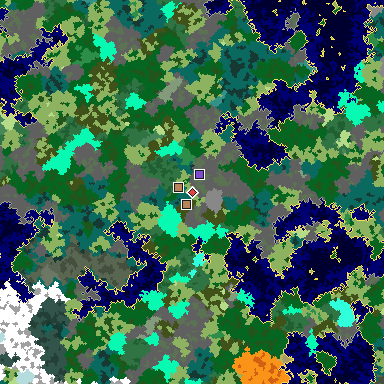 Map of Minecraft seed -6114353671450056465 around spawn