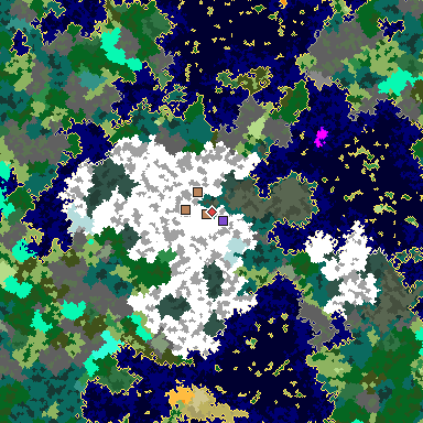 Map of Minecraft seed -5731324907991465670 around spawn