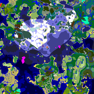 Map of Minecraft seed -863934907840929839 around spawn