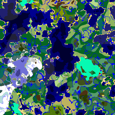 Map of Minecraft seed 828148034440162002 around spawn