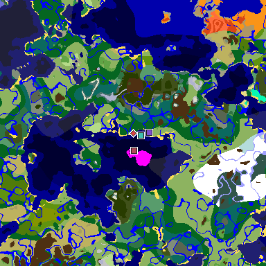 Map of Minecraft seed -8844512186051967988 around spawn