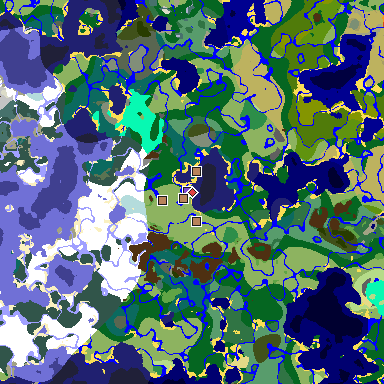Map of Minecraft seed -1815840004578787722 around spawn