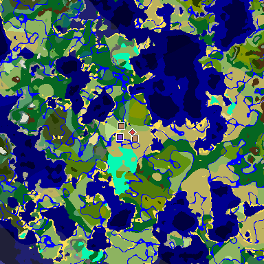 Map of Minecraft seed -849581860468216630 around spawn