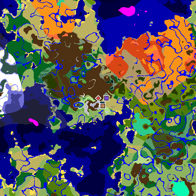 Map of Minecraft seed -4622670463690512044 around spawn