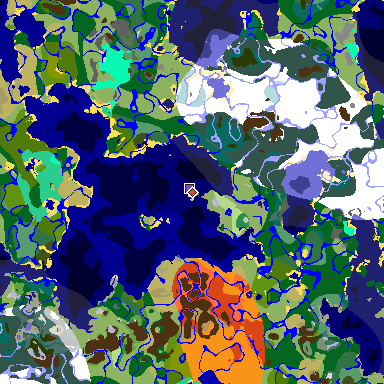 Map of Minecraft seed -7548304205688319100 around spawn