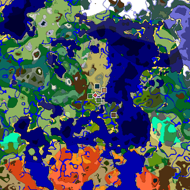 Predicted biome map of Java 1.20 seed -1094130905955753653 around estimated spawn