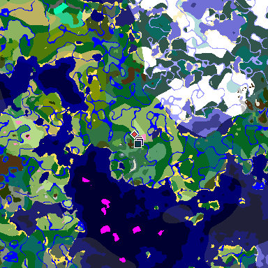 Map of Minecraft seed -4789591942908928701 around spawn
