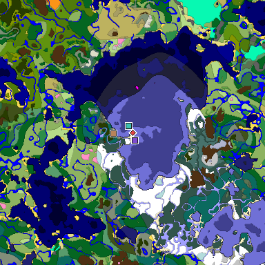 Predicted biome map of Java 1.20 seed -368777146362310008 around estimated spawn