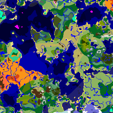 Map of Minecraft seed -5001556702223253635 around spawn