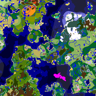 Map of Minecraft seed 6189372700570350388 around spawn