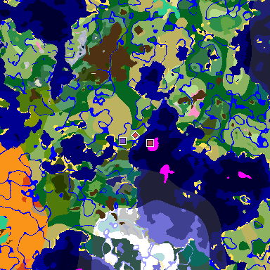 Map of Minecraft seed -2079672339954923024 around spawn
