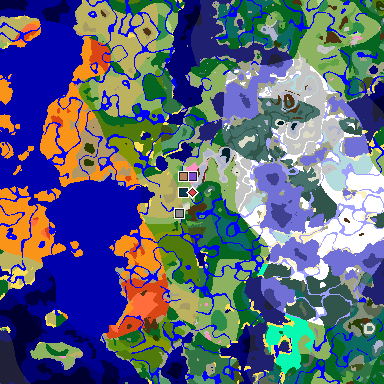 Map of Minecraft seed -5182376880724206564 around spawn