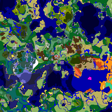 Map of Minecraft seed -5941898244801361723 around spawn