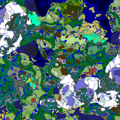 Predicted biome map of Java 26.3 seed -8178272882626050024 around estimated spawn