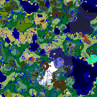 Predicted biome map of Java 26.3 seed 1824282453488413656 around estimated spawn