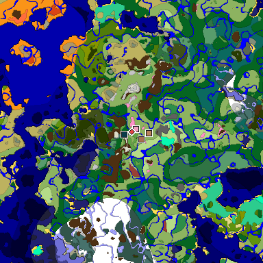 Predicted biome map of Java 26.3 seed 4789505266048090662 around estimated spawn