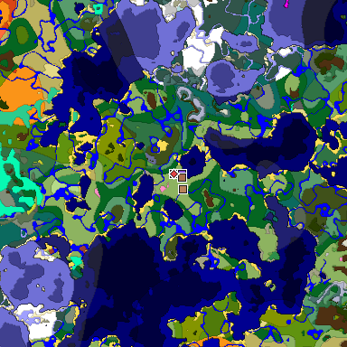 Map of Minecraft seed -3748886603696689531 around spawn