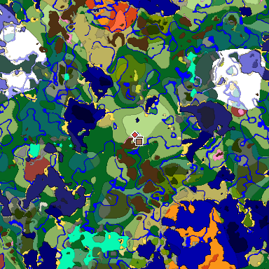 Predicted biome map of Java 26.3 seed 1279392863152055176 around estimated spawn