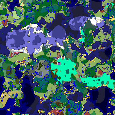 Predicted biome map of Java 26.3 seed -4800138778831541337 around estimated spawn