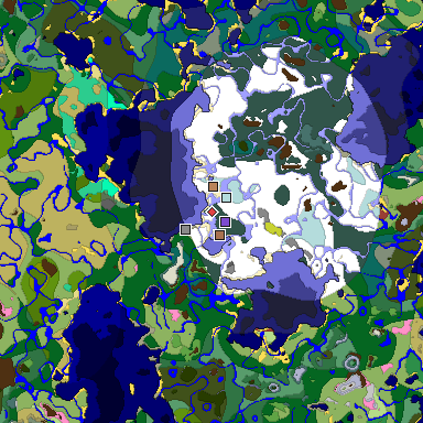 Predicted biome map of Java 26.3 seed 2788997707005429953 around estimated spawn