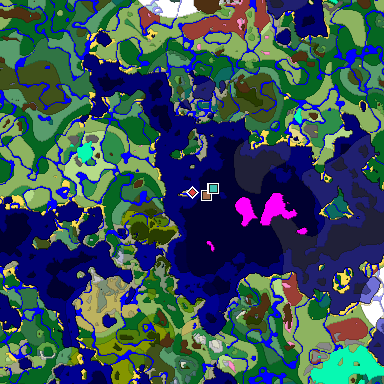 Map of Minecraft seed -6211101282785276927 around spawn