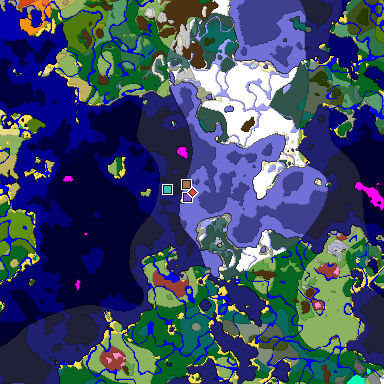 Map of Minecraft seed -6266705127076576896 around spawn