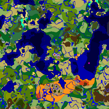 Predicted biome map of Java 26.3 seed -6017721192727754133 around estimated spawn