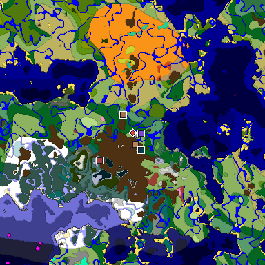 Predicted biome map of Java 26.3 seed 1872587884534551241 around estimated spawn