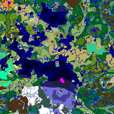 Predicted biome map of Java 26.3 seed 1863197786604011629 around estimated spawn