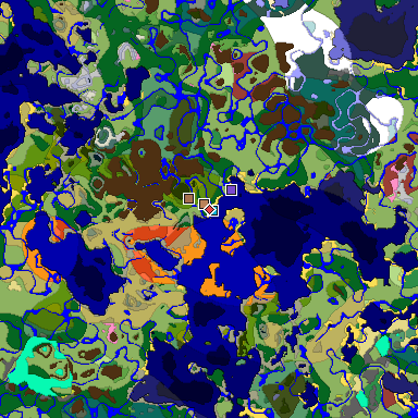 Predicted biome map of Java 26.3 seed 544317371832420961 around estimated spawn