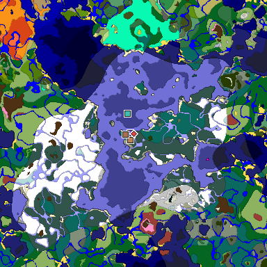 Predicted biome map of Java 26.3 seed -5169191741548255508 around estimated spawn