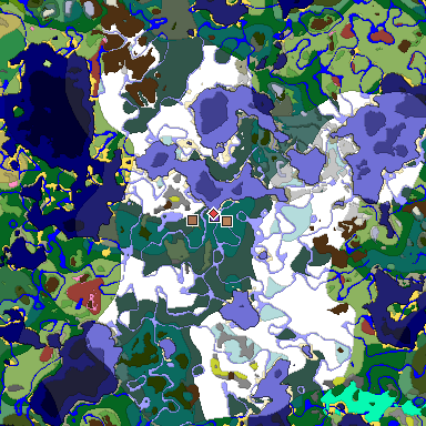 Map of Minecraft seed -3179866856663418092 around spawn