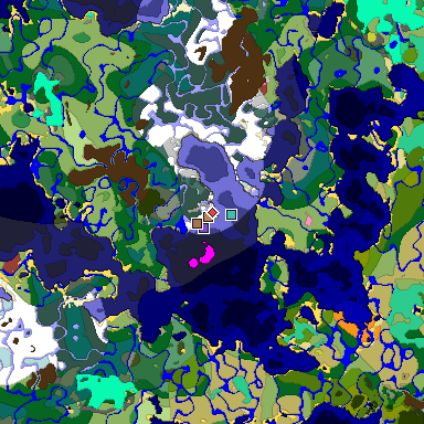 Predicted biome map of Java 26.3 seed 5653150602994754162 around estimated spawn