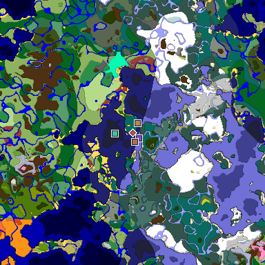 Predicted biome map of Java 26.3 seed 4752674757087546601 around estimated spawn
