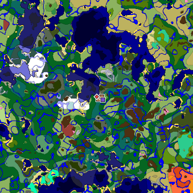 Map of Minecraft seed -5102408703065403096 around spawn