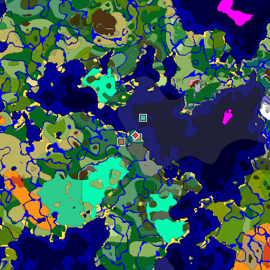 Map of Minecraft seed -941702830377285718 around spawn