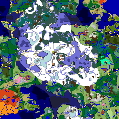 Predicted biome map of Java 26.3 seed 4024596500571863184 around estimated spawn
