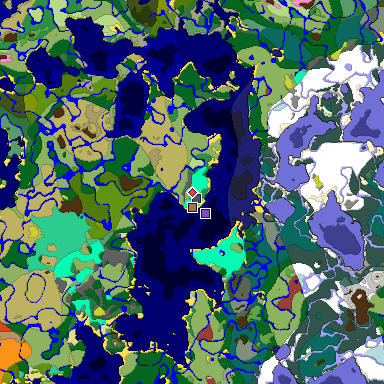 Predicted biome map of Java 26.3 seed 2522736368670412003 around estimated spawn