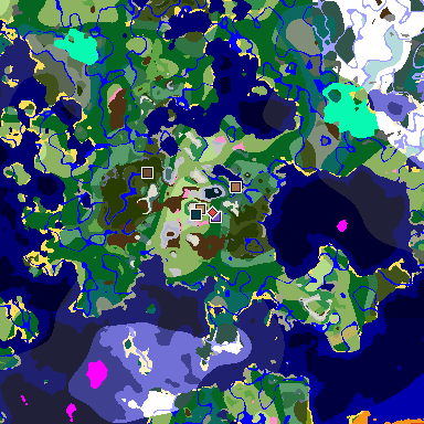 Map of Minecraft seed -4328847023588813944 around spawn